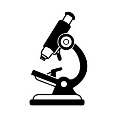microscope icon, microscope silhouette vector illustration-simple silhouette illustration of microscope,microscope vector