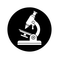 microscope icon, microscope silhouette vector illustration-simple silhouette illustration of microscope,microscope vector