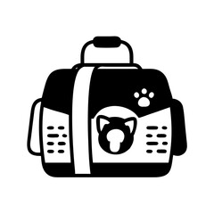 pet carrier icon, pet carrier silhouette vector illustration-simple silhouette illustration of pet carrier,pet carrier vector