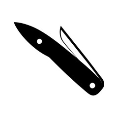pocket knife icon, pocket knife silhouette vector illustration-simple silhouette illustration of pocket knife,pocket knife vector