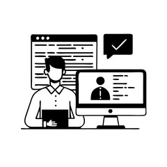 programming languages icon, programming languages silhouette vector illustration-simple silhouette illustration of programming languages,programming languages vector