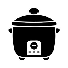 rice cooker icon, rice cooker silhouette vector illustration-simple silhouette illustration of rice cooker,rice cooker vector