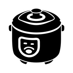 rice cooker icon, rice cooker silhouette vector illustration-simple silhouette illustration of rice cooker,rice cooker vector