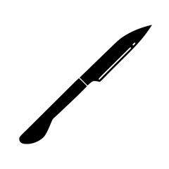 scalpel icon, scalpel silhouette vector illustration-simple silhouette illustration of scalpel,scalpel vector