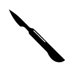 scalpel icon, scalpel silhouette vector illustration-simple silhouette illustration of scalpel,scalpel vector