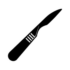 scalpel icon, scalpel silhouette vector illustration-simple silhouette illustration of scalpel,scalpel vector