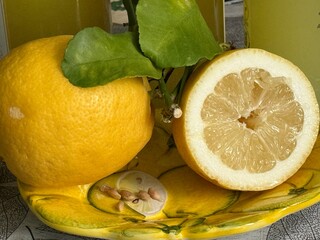 lemons on a plate