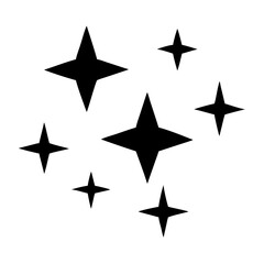 stars icon, stars silhouette vector illustration-simple silhouette illustration of stars,stars vector