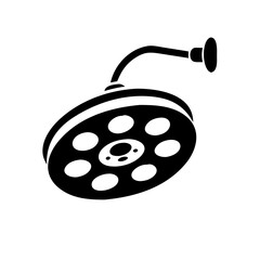 surgical lamp icon, surgical lamp silhouette vector illustration-simple silhouette illustration of surgical lamp,surgical lamp vector