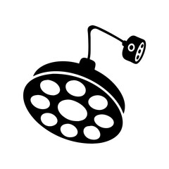 surgical lamp icon, surgical lamp silhouette vector illustration-simple silhouette illustration of surgical lamp,surgical lamp vector