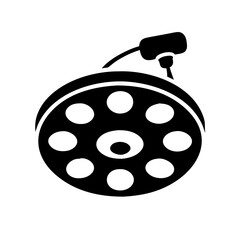 surgical lamp icon, surgical lamp silhouette vector illustration-simple silhouette illustration of surgical lamp,surgical lamp vector