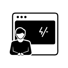 terminal prompt icon, terminal prompt silhouette vector illustration-simple silhouette illustration of terminal prompt,terminal prompt vector