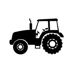 tractor icon, tractor silhouette vector illustration-simple silhouette illustration of tractor,tractor vector