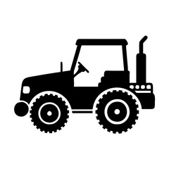 tractor icon, tractor silhouette vector illustration-simple silhouette illustration of tractor,tractor vector
