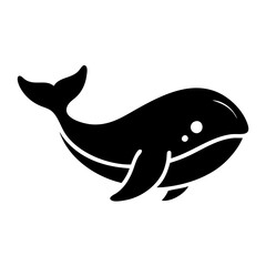 whale icon, whale silhouette vector illustration-simple silhouette illustration of whale,whale vector