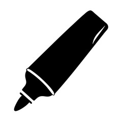 whiteboard marker icon, whiteboard marker silhouette vector illustration-simple silhouette illustration of whiteboard marker,whiteboard marker vector