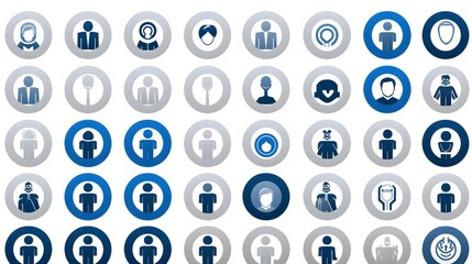 Professional Serious Pictograph and Bonus Vector Illustrations for Business Presentations