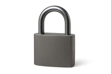 Naklejka premium Heavy-duty Padlock Resting on a Flat Surface Showcasing Durable Construction and Security Design