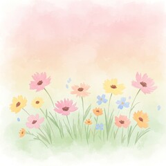 
environment, fresh, winter, ornament, composition, garden, artistic, floral, beautiful, design, romantic, blossom, illustration, wild, watercolor, flower, art, nature, background, decorative, meadow,