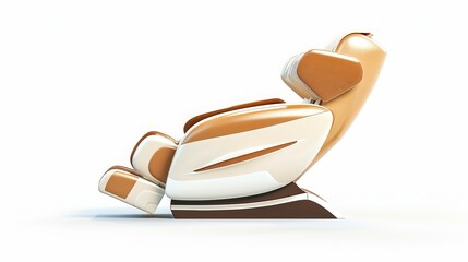 Electric massage chair on a white background, easy to cut out and use in other images.