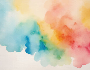 Colorful watercolor hand painted background