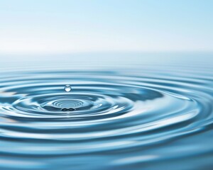 Gentle Wind Ripples on Lake Water Surface Texture Serene Macro Background