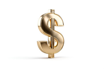 Obraz premium Golden Dollar Sign Wealth Success Prosperity Finance Luxury