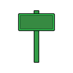 green road sign
