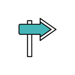 Fototapeta premium blank road sign isolated