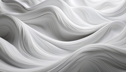 Obraz premium textured white waves creating a soft appearance