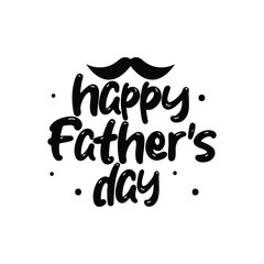 Happy Father's Day Lettering Vector Design.