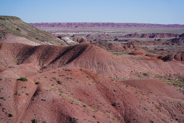 Painted Desert at Petrified Forest National Park in Arizona, USA