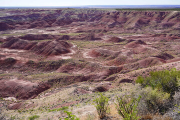 Painted Desert at Petrified Forest National Park in Arizona, USA