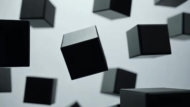 Futuristic 3D Cube Pattern Illustration with Geometric Shapes and Abstract Colors for Digital Wallpaper