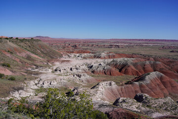 Painted Desert at Petrified Forest National Park in Arizona, USA
