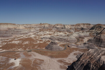 Blue Mesa at Petrified Forest National Park in Arizona, USA
