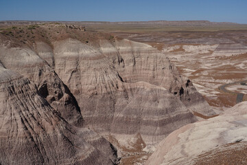 Blue Mesa at Petrified Forest National Park in Arizona, USA