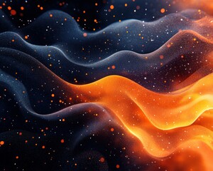 Obraz premium Opulent Deep Emerald Green Banner with Gold Splash Frame