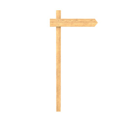 Road Sign, 3d illustration isolated on white background