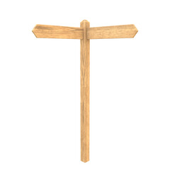 Road Sign, 3d illustration isolated on white background