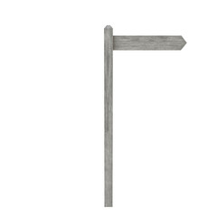 Fototapeta premium Road Sign, 3d illustration isolated on white background