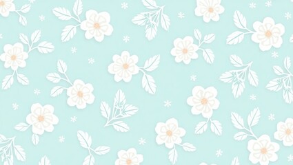Delicate Floral Pattern Background