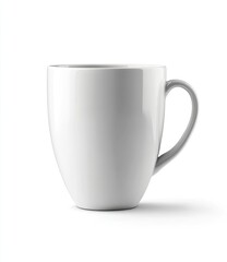 White ceramic mug isolated on white background. (2)