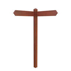 Road Sign, 3d illustration isolated on white background