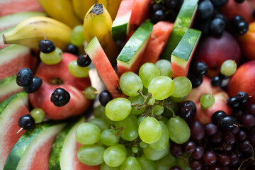 An Exquisite Vibrant Fruit Arrangement for Delicious Healthy Delights and Joyous Celebrations