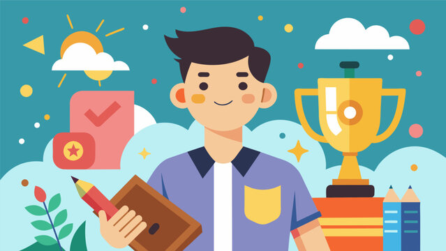 A nationwide competition for young individuals to showcase their digital art skills and compete for top honors and rewards.. Vector illustration