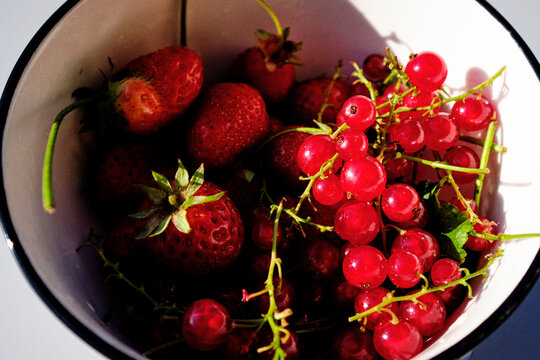 red, berries, organic, food, close up