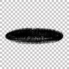 ovale brush paint. ovale brush banner. black abstract  brush