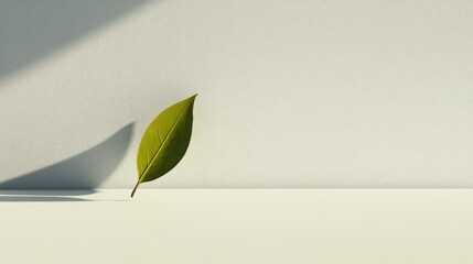 Sunlit Leaf Minimalist Still Life.