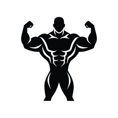 Strong Man Silhouette Symbol